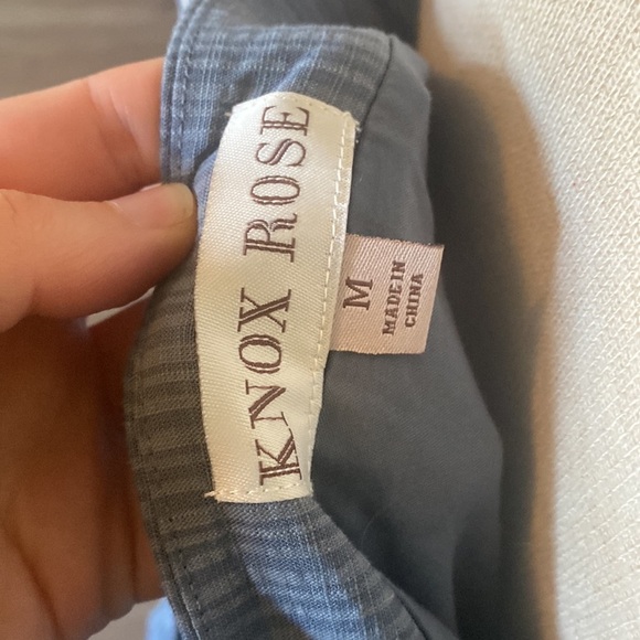 Knox Rose Steel Shore tiered flutter sleeve maxi dress. Sz M coastal cottagecore - Picture 5 of 8